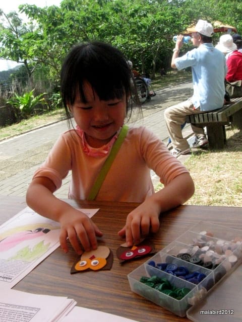Taipei Bird Fair little girl with felt owl