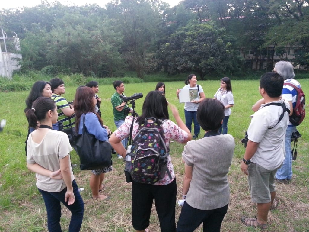 Participants and guides in the Ateneo campus. Photo by Jun Osano.