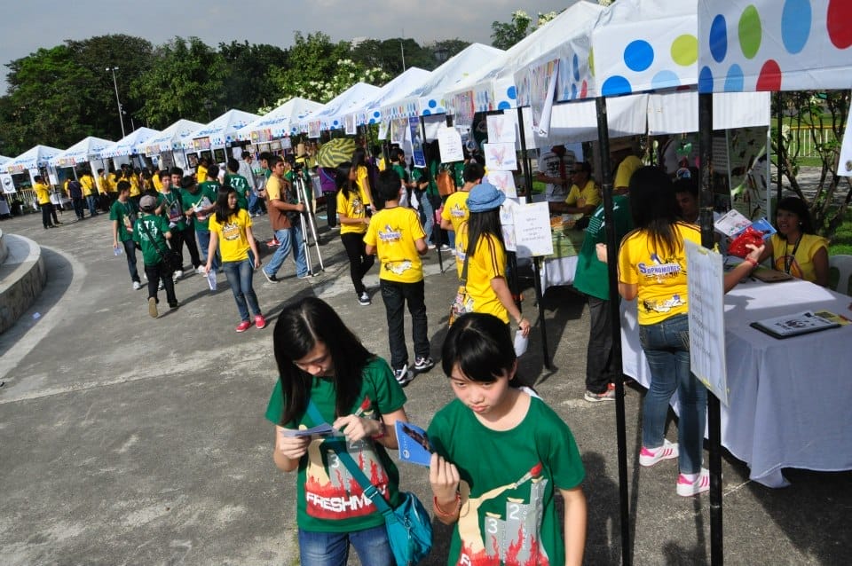 Lots of booths to visit. Photo by Anthony Arbias.
