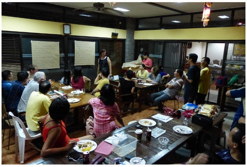 WBCP VP Gina Mapua leads the discussion. Photo by Arnel Telesforo.