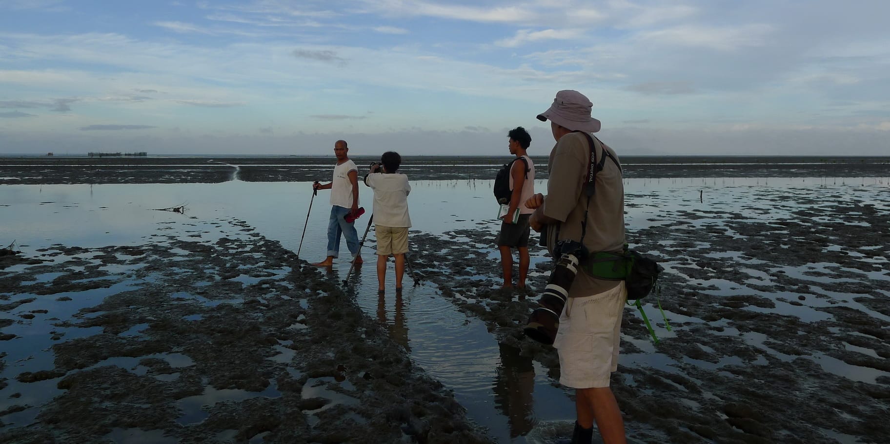 Another view of the mudflats at sunrise. Photo by Christian Perez.