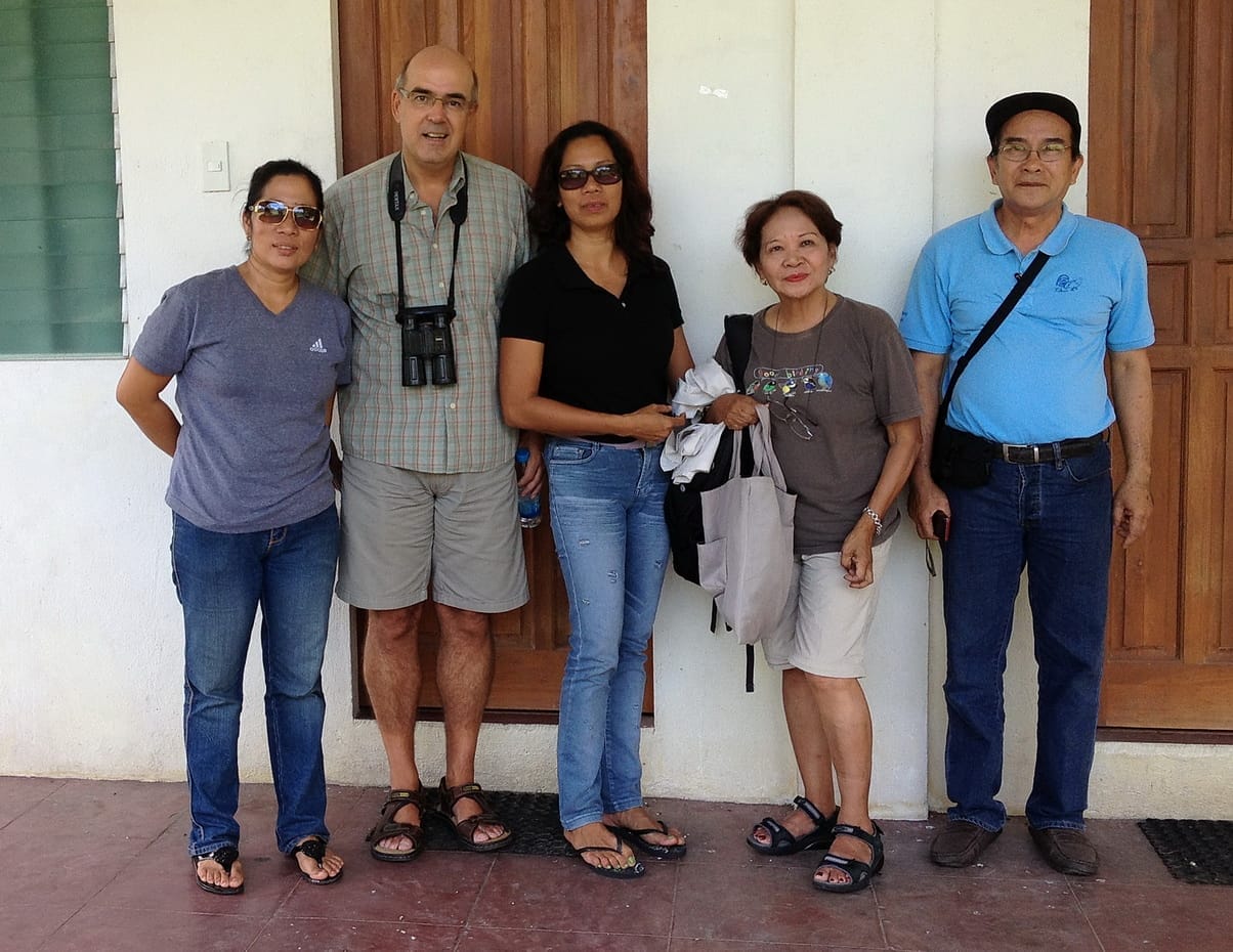 Kagawad Aura Jereza, Peter, Barangay Secretary Faith Paas, Leni, and Tibsoc Barangay Captain Jose Quitco. Photo by Christian Perez.