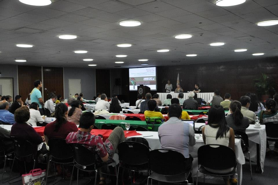 One of the presentations during the two-day conference. Photo by Anthony Arbias.