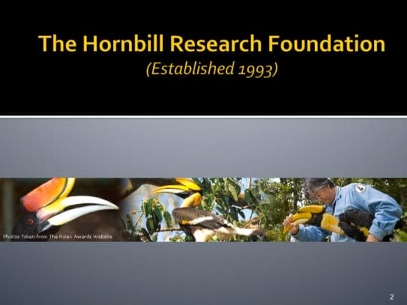 Dr. Woraphat Arthayukti, 6th International Hornbill Conference Manila, Philippines - Slide 2