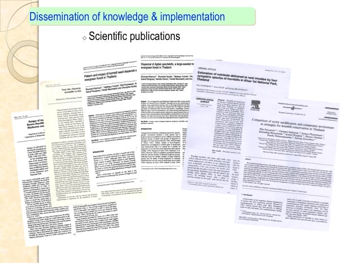 6th International Hornbill Conference, Dr. Vijak Chimchome, slide 34