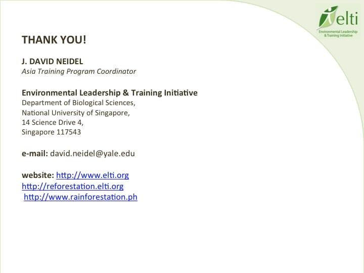 6th International Hornbill Conference, Dr. David Neidel, slide 44