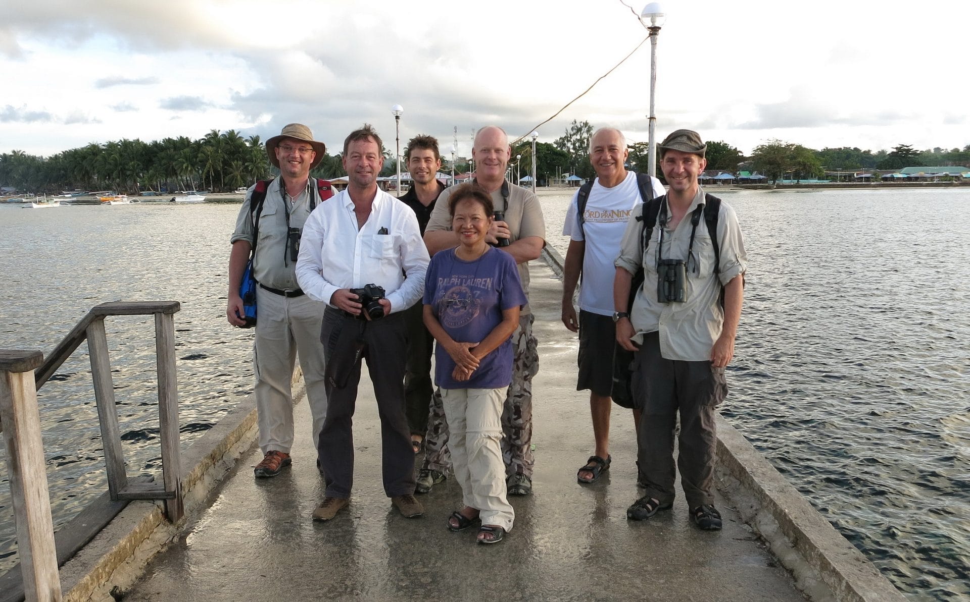 Our group before boarding the boat in General Luna -  Photo by Christian Perez