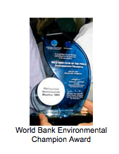 World Bank Environmental Champion Award