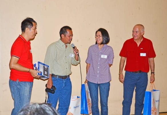 The Big Year Winners for the Regular Birders category: Tonji and Sylvia Ramos. took the highest spots, followed by Christian Perez. Photo by Marites Falcon.