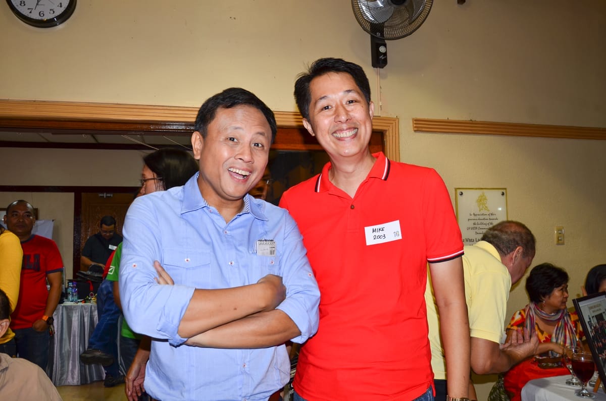 GMA 7 News personality Howie Severino with Mike Lu. Photo by Marites Falcon.