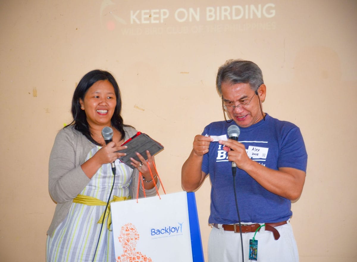 Trinket Canlas Constantino and Alex Tiongco graciously emceed the first part of the program (GA Anniversary). Photo by Marites Falcon.