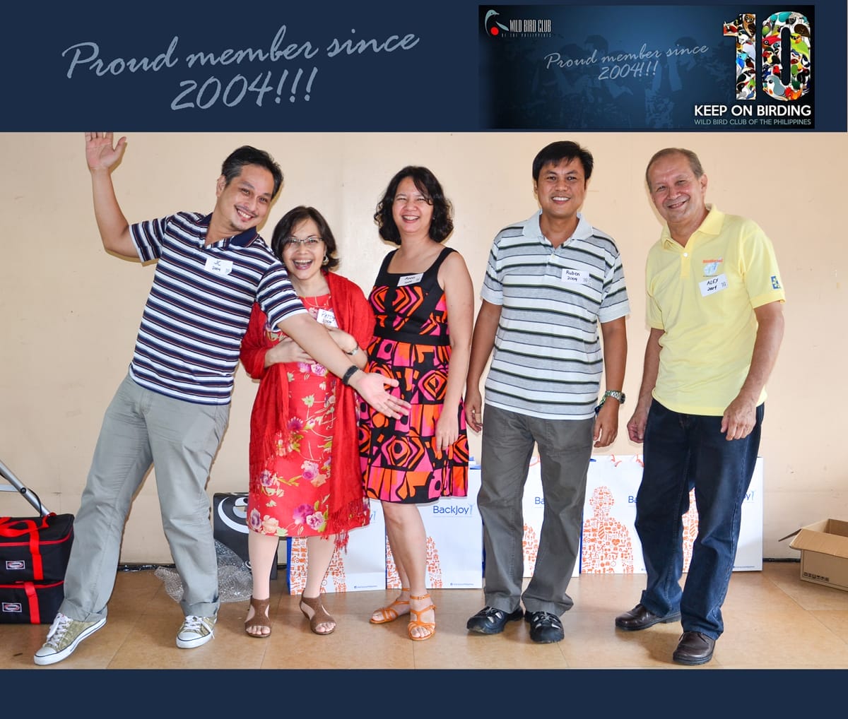 WBCP Batch 2004: JC Gonzales, Patsy___, Anna Gonzales, Ruben Bala, Alex Loinaz. Photo by Marites Falcon.