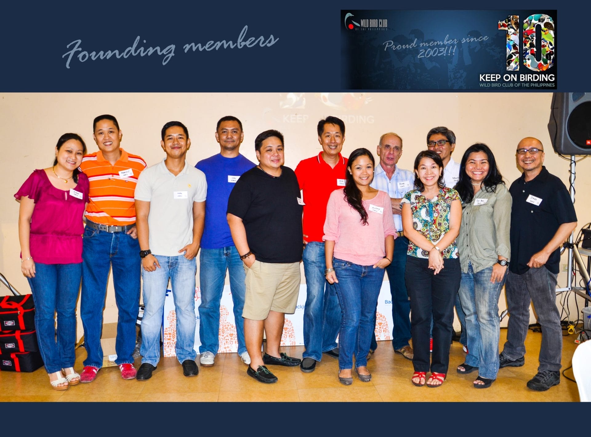 The WBCP Founding members: Aimee Lu, Benedict Lu, Mark Villa, Jon Villasper, ____, Mike Lu, Kitty Arce, Arne Jensen, Mads____, ________, Lu-Ann_____, Dindo______. Photo by Marites Falcon. 