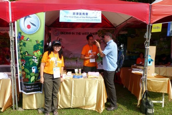 WBCP booth during the 4th Asian Bird Fair in Guandu Park in Taiwan. Photo from Tin Telesforo