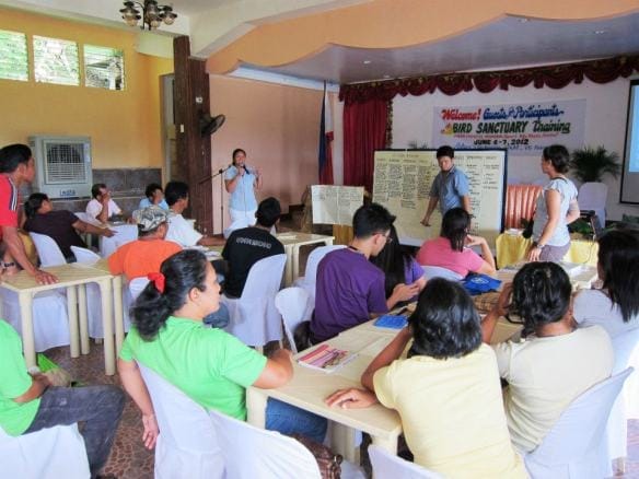 WBCP members Adri and Trinket Constantino conducted a training in Romblon in 2012. Photo by Mel Tan