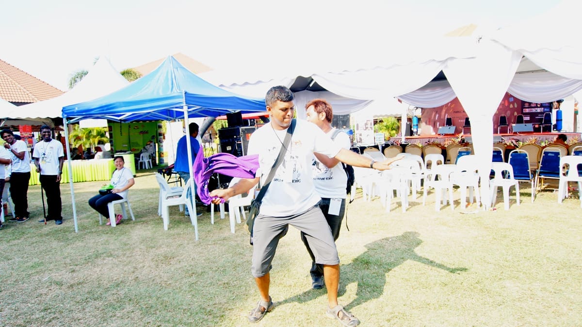 The unstoppable Andrew dancing “Happy”