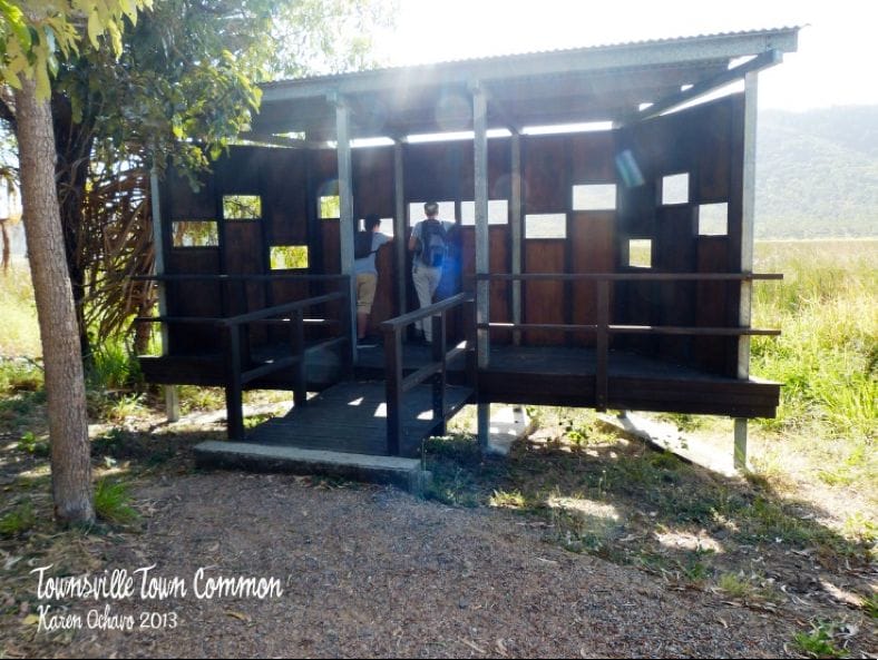 Bird hide at Townsville Town Common, Queensland.