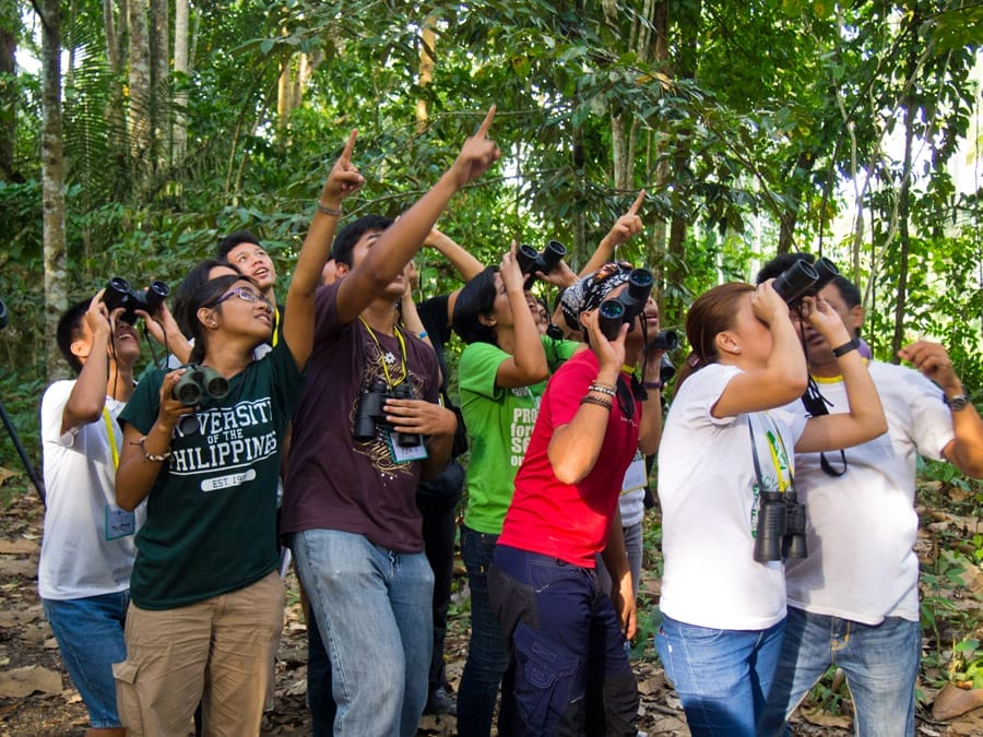 The first day of the workshop was capped by an afternoon birdwalk