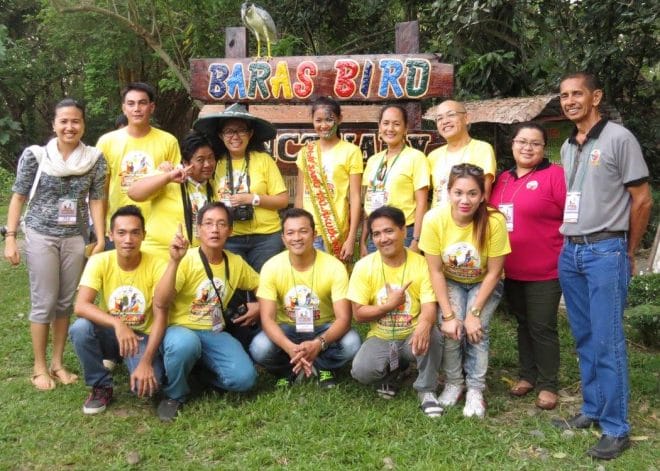 Tinggay and I with the organizers of the 1st Tacurong City Bird Festival. [Tinggay Cinco]