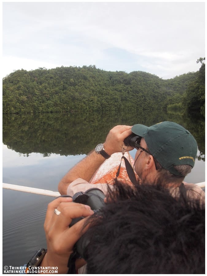 birding on the boat