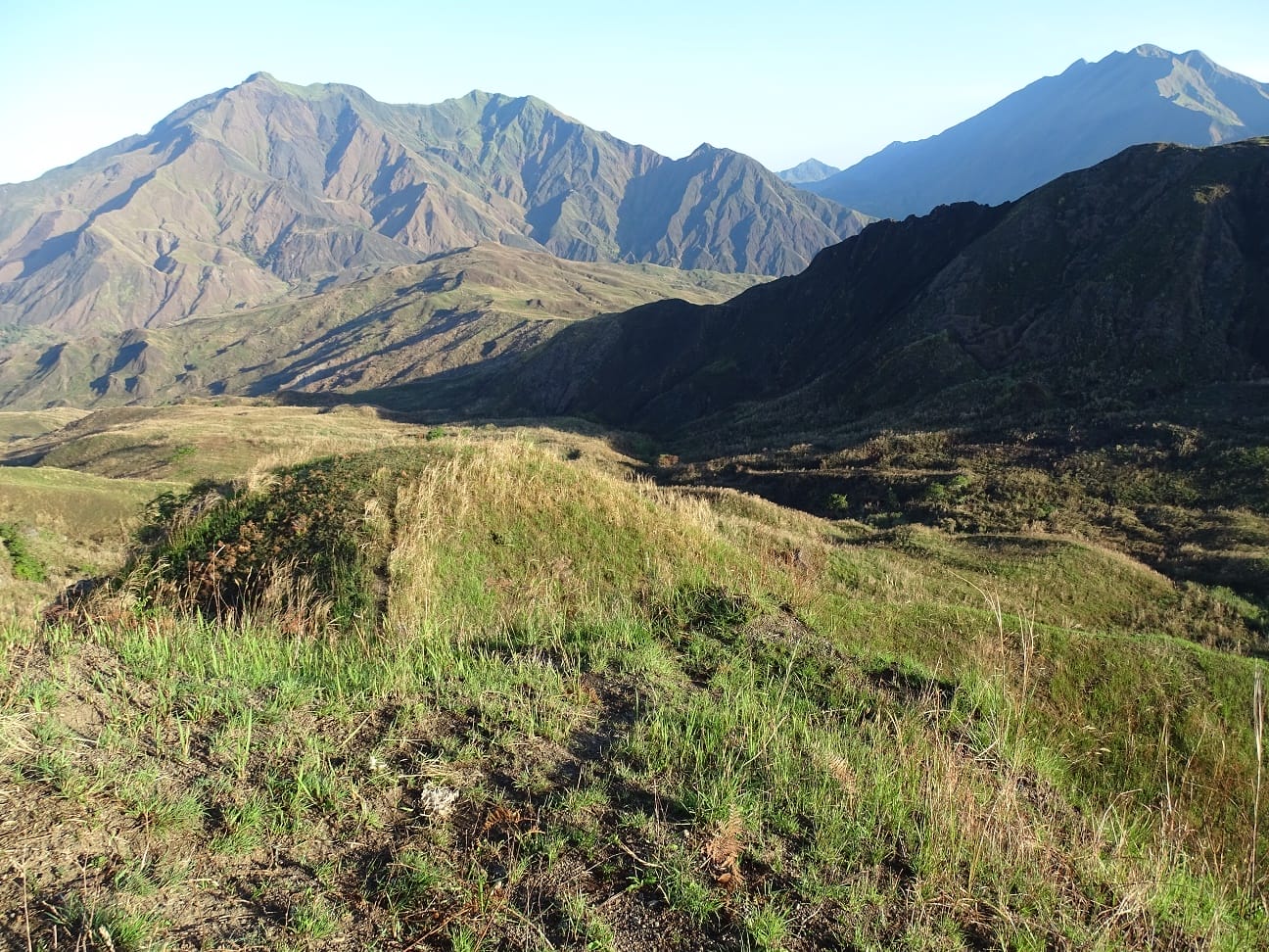 The grassy high mountains up to 2 km height.