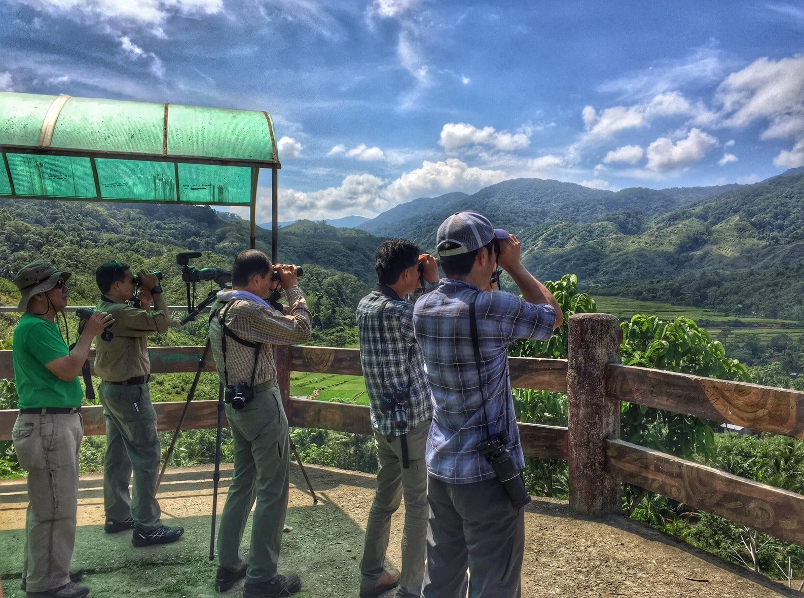 Watching raptors at the adams viewpoint with the ARRCN team.