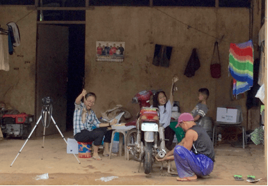 Dr. Carmela Espanola and Jelaine Gan at their study site in Sanchez Mira.